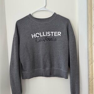 Hollister Charcoal Crewneck with California Script